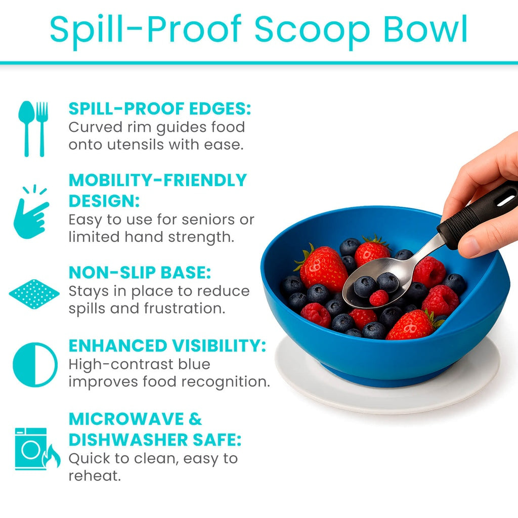 spill proof scoop bowl
