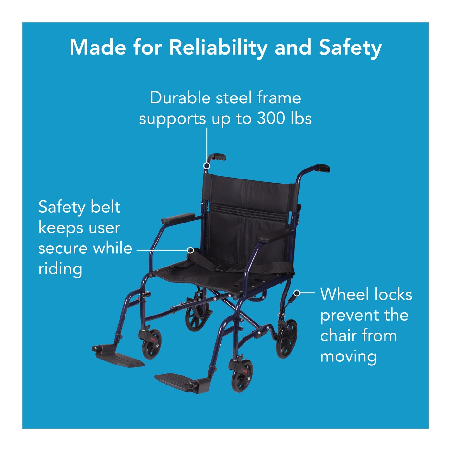 Carex Classics Transport Chair