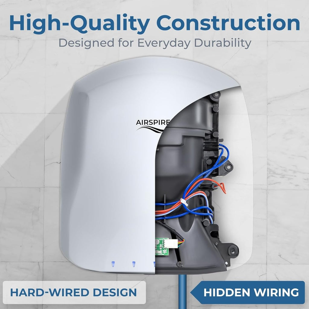 Airvent with hard-wired design and hidden wiring on a light gray background
