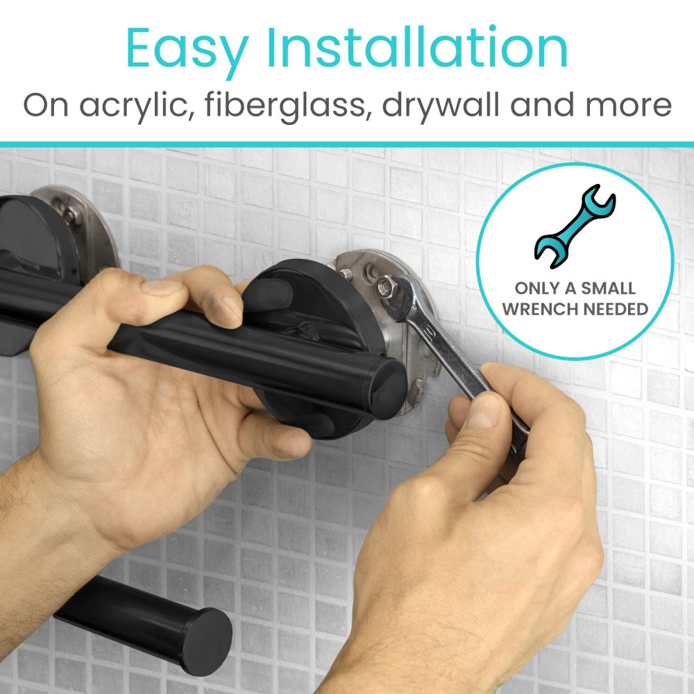 Vive Metal Grab Bar is easy to install