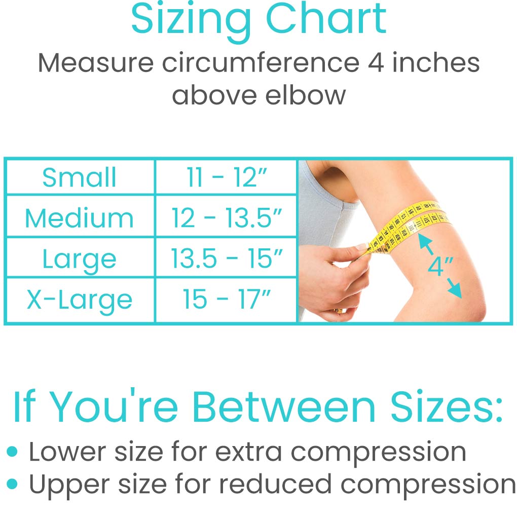 Vive Elbow Compression Sleeve Black - Joint Support for Sports &