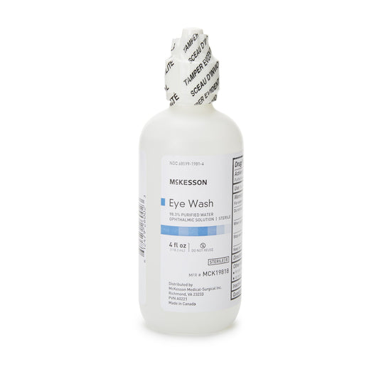 McKesson Sterile Eye Wash Solution 4 oz - Case of 144 Bottles