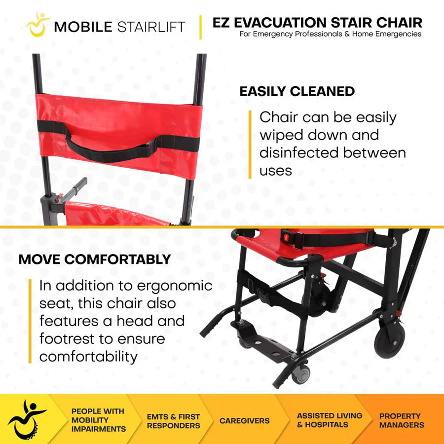 EZ Evacuation Foldable Stair Lift Chair