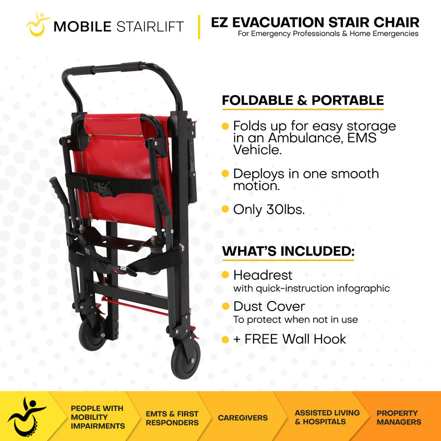 EZ Evacuation Foldable Stair Lift Chair