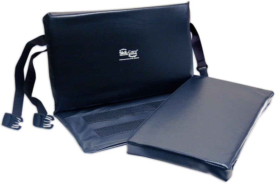 Black mat with straps on a white background