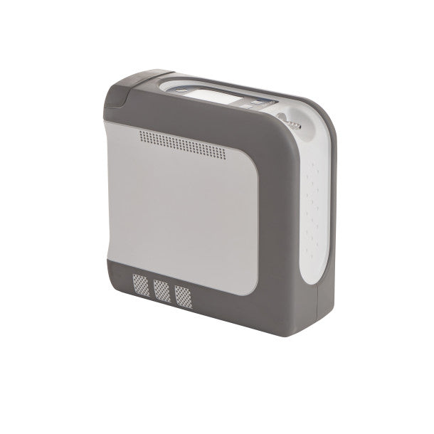 Gray and white electronic device on a white background