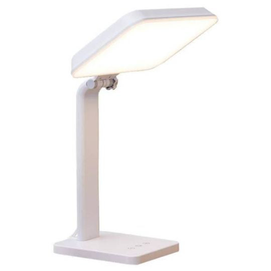 White LED desk lamp on a white background