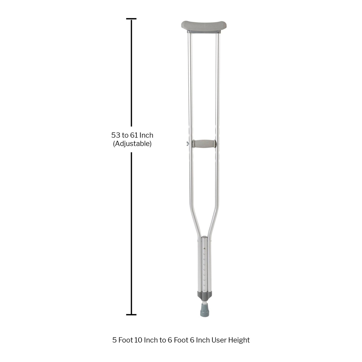 146-10402-8
McKesson Aluminum Push-Button Crutches specifications