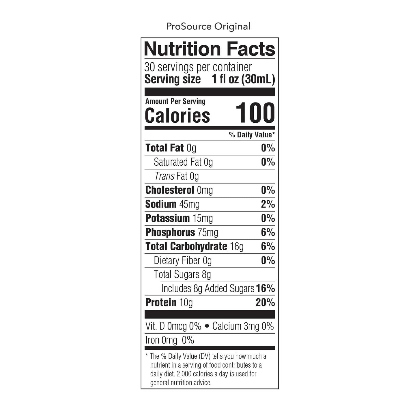 Oral Supplement ProSource® Neutral Flavor Liquid 30 oz. Bottle