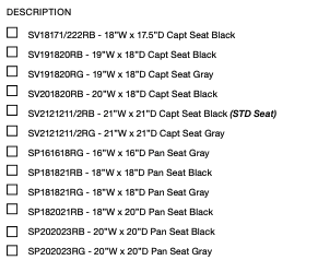 Shoprider 6Runner 14” Heavy-Duty Power Chair - seat sizes