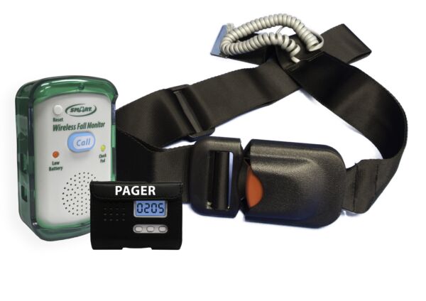 Dog pager and collar system on a white background