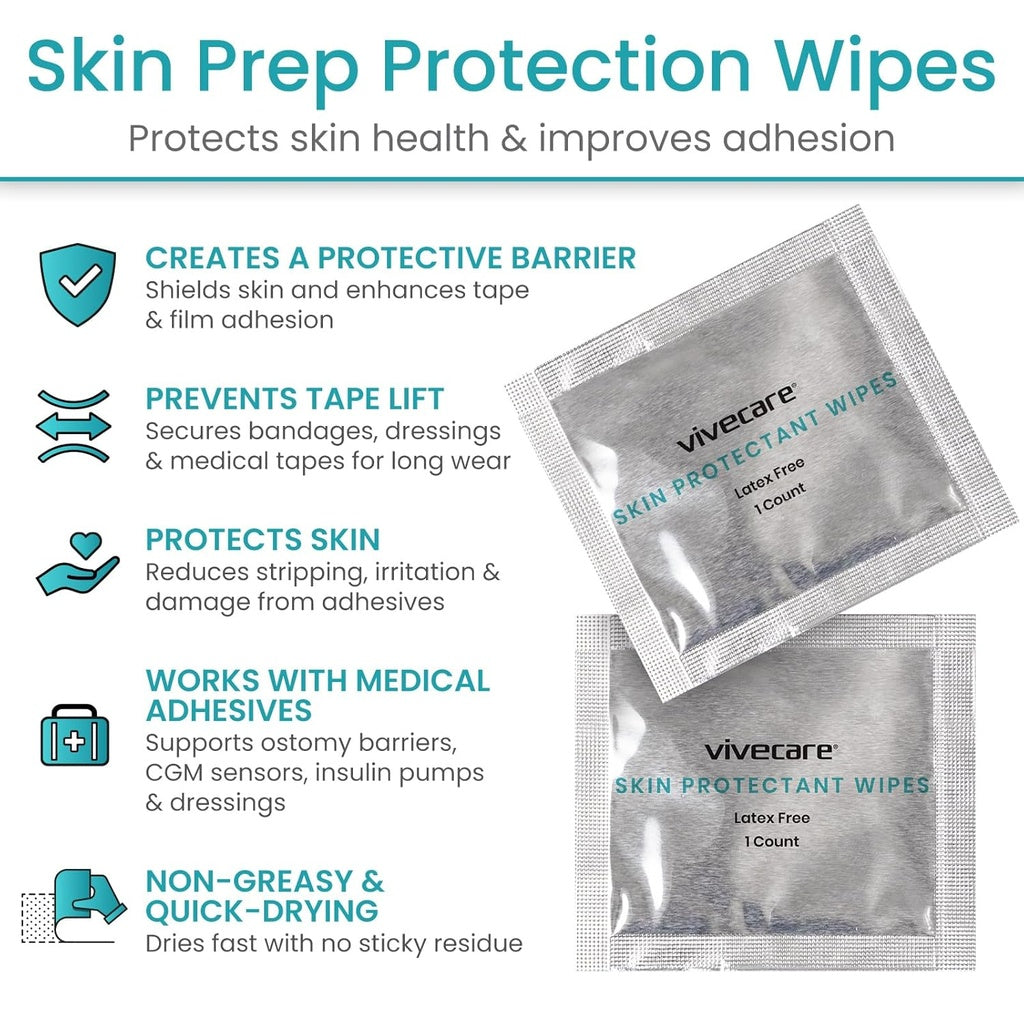Vive Care Skin Protectant Wipes protects skin