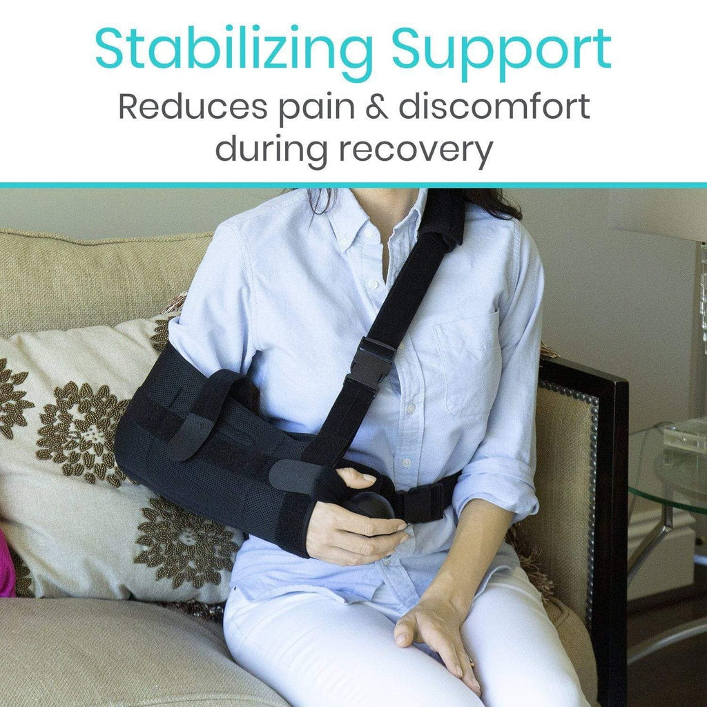 Shoulder Abduction Sling with 15° Pillow - Adjustable Arm Immobilizer