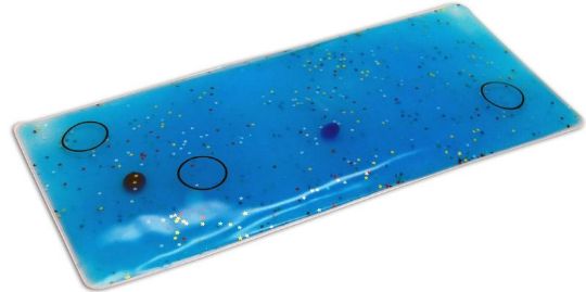 Sensory Stimulation Gel Pad with Marbles - 14x14 Target Ring Therapy