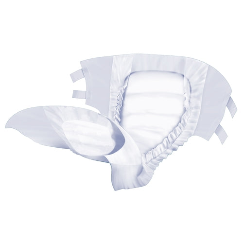 White ruffled headband on a white background