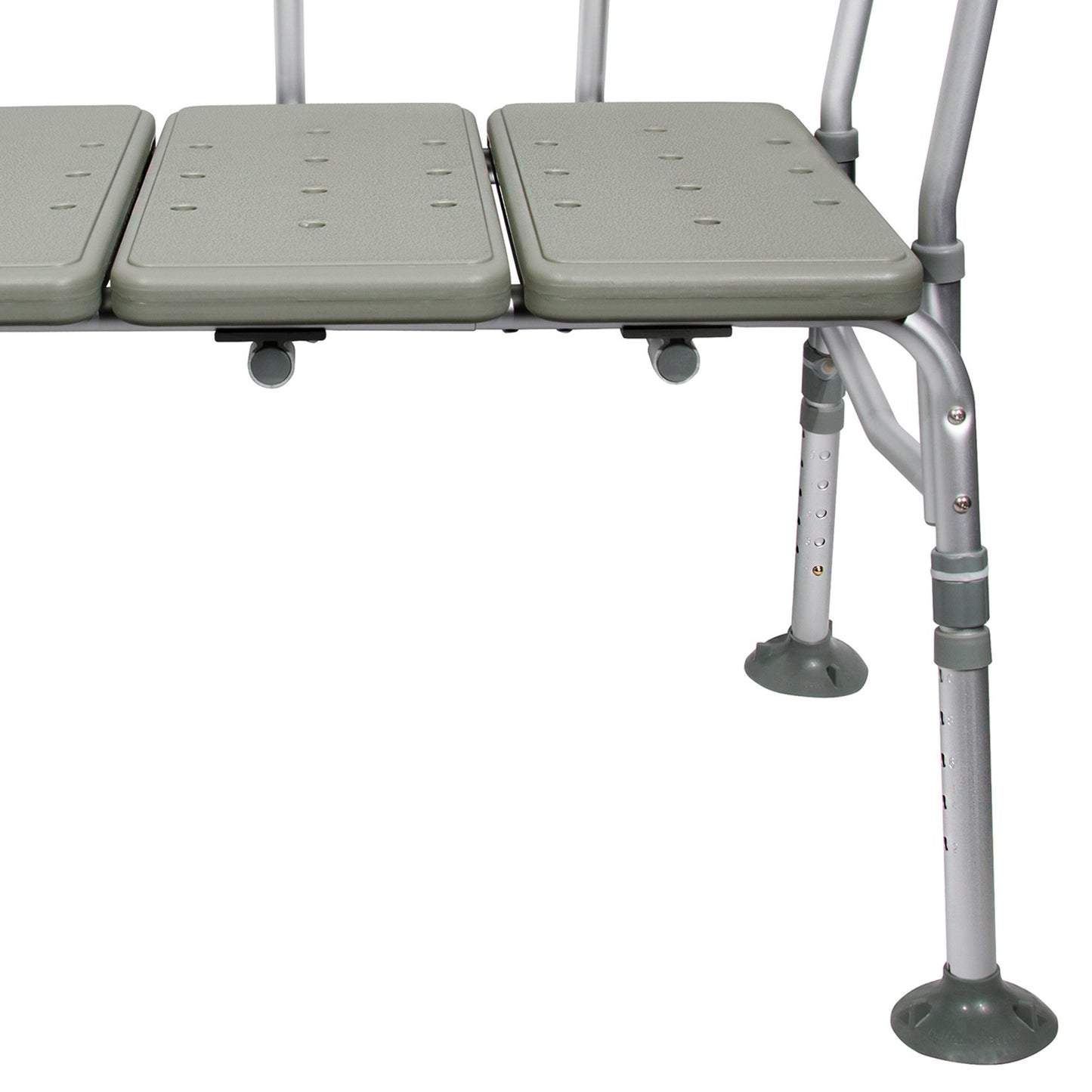 Folding fishing chair with three adjustable seats on a white background