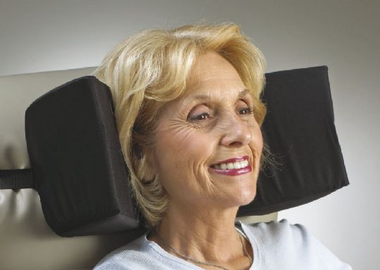 Skil-Care Triangular Head Positioner - Lateral Head Support for Wheelchairs