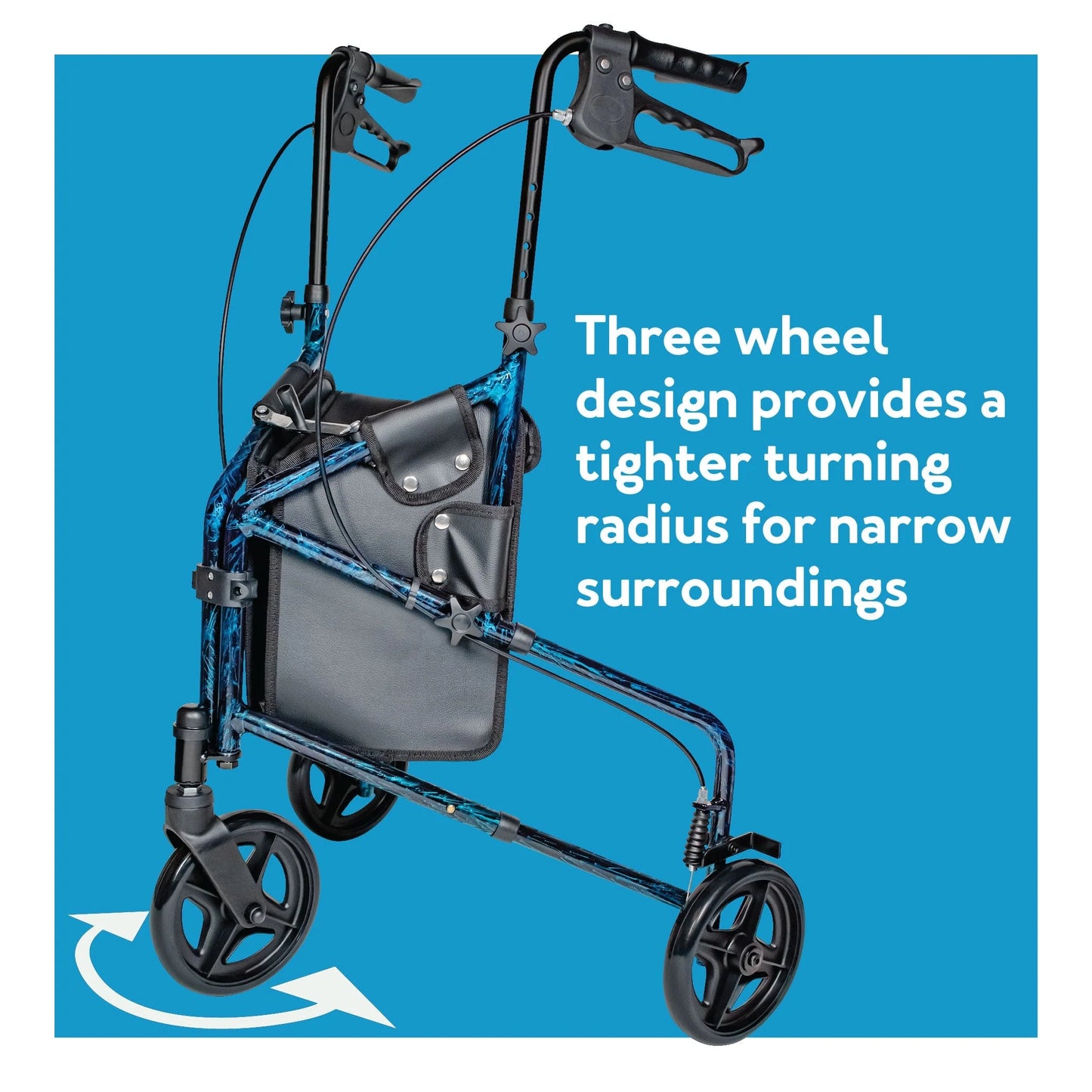 Trio 3-Wheel Rolling Walker A33300