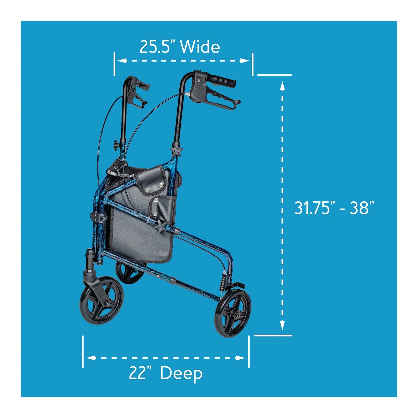 Trio 3-Wheel Rolling Walker A33300