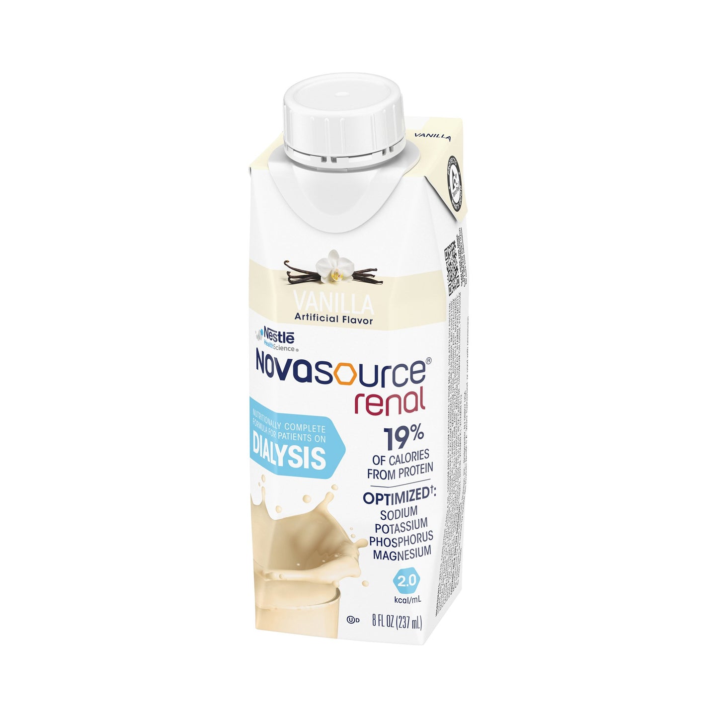 Oral Supplement Novasource® Renal Vanilla Flavor Liquid 8 oz. Carton