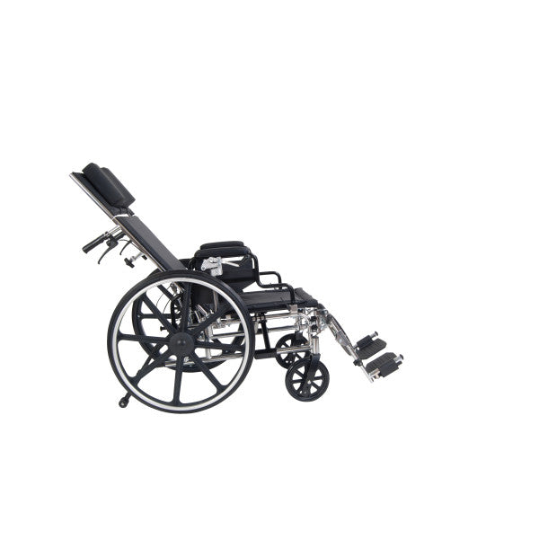 Black manual wheelchair on a white background