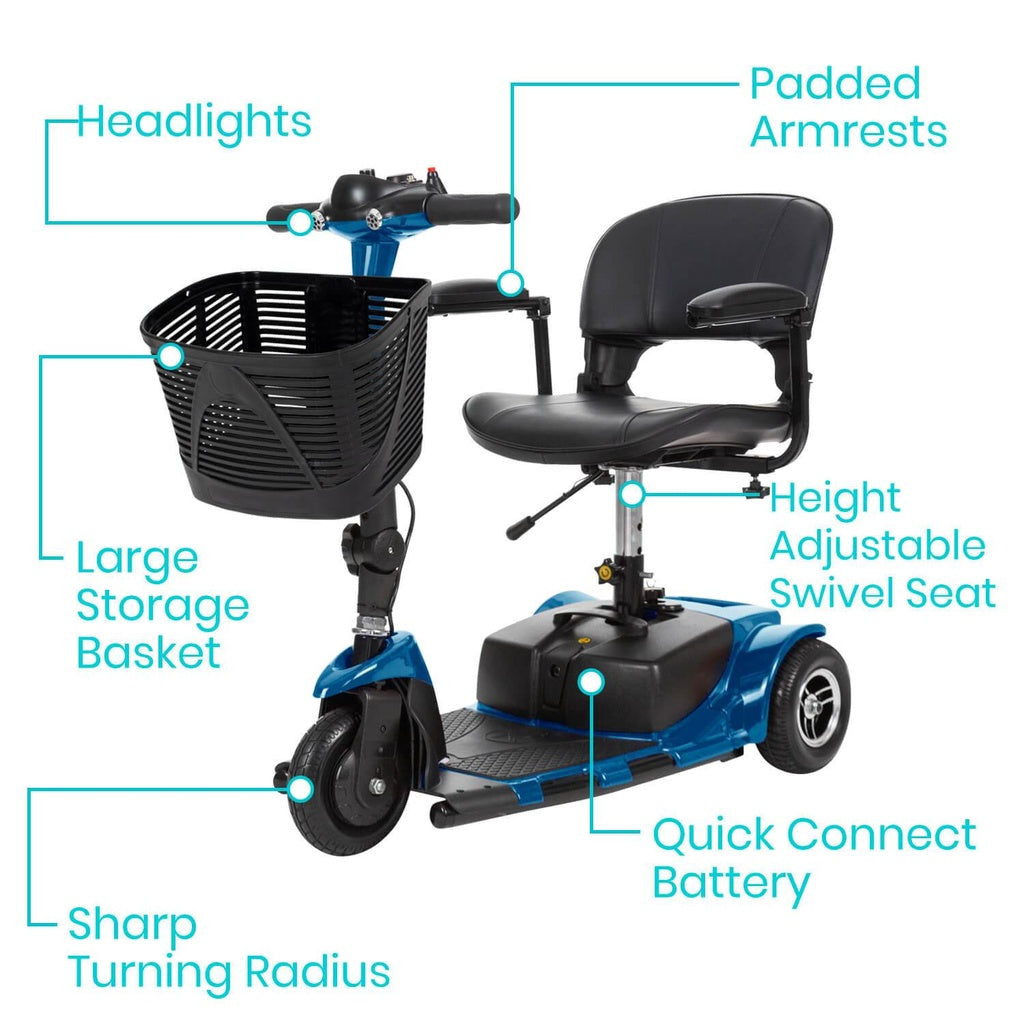 Vive 3 wheel mobilty scooter features