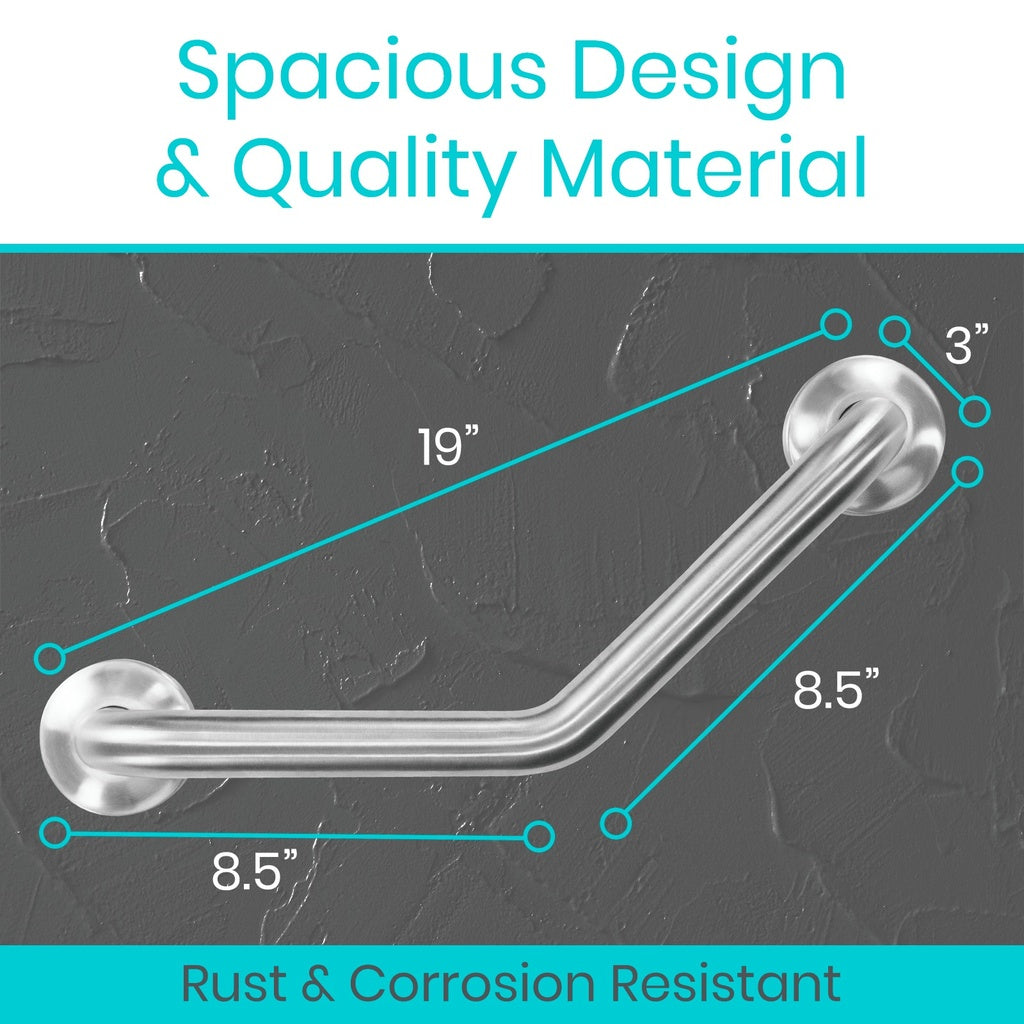 Vive Angled Grab Bar dimensions
