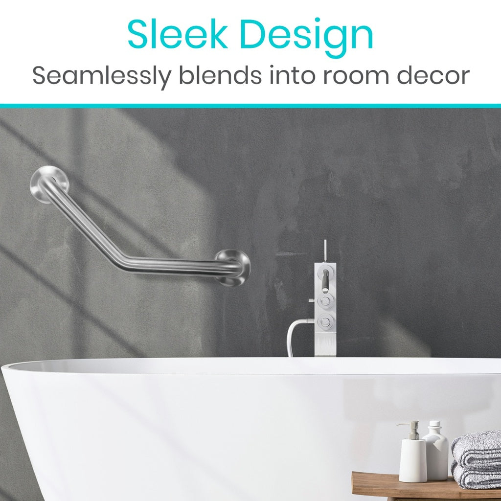 Vive Angled Grab Bar sleek design