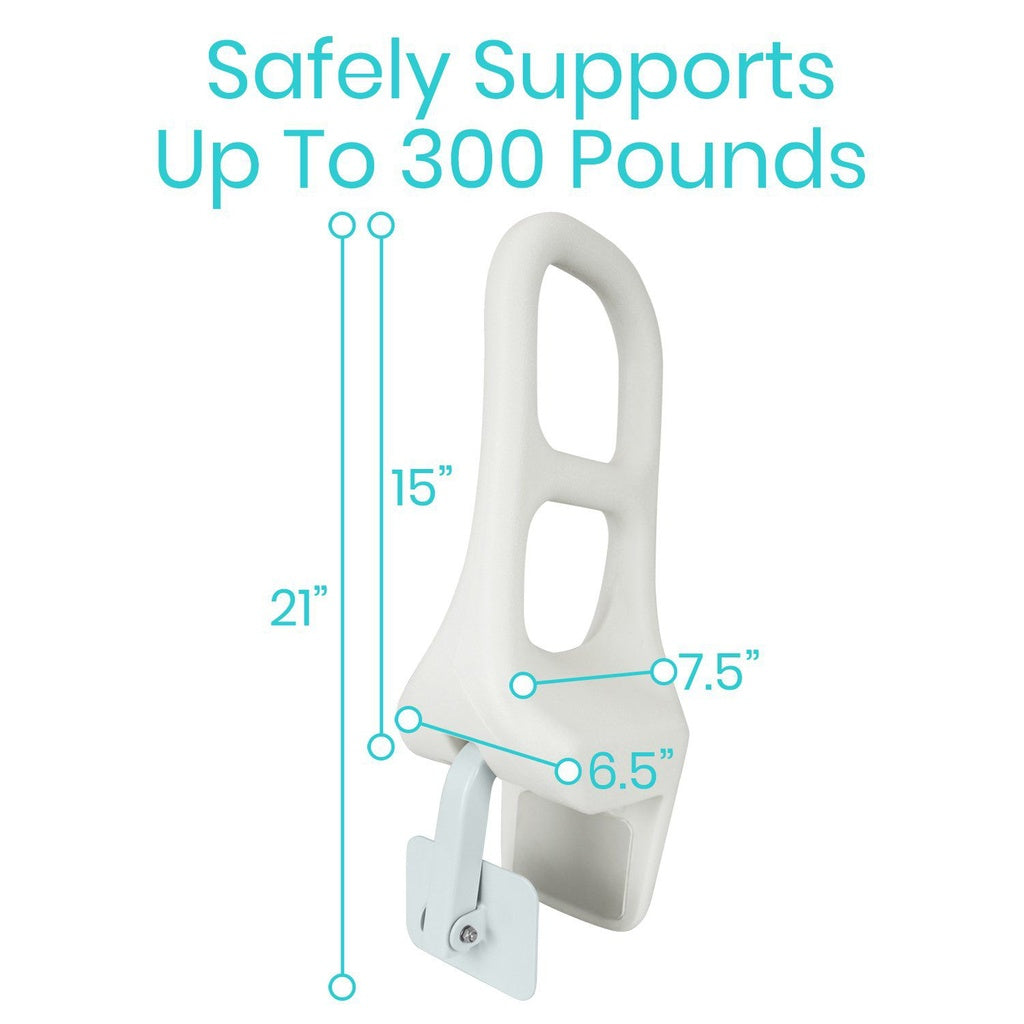 Vive Bathtub Rail holds 300 lbs