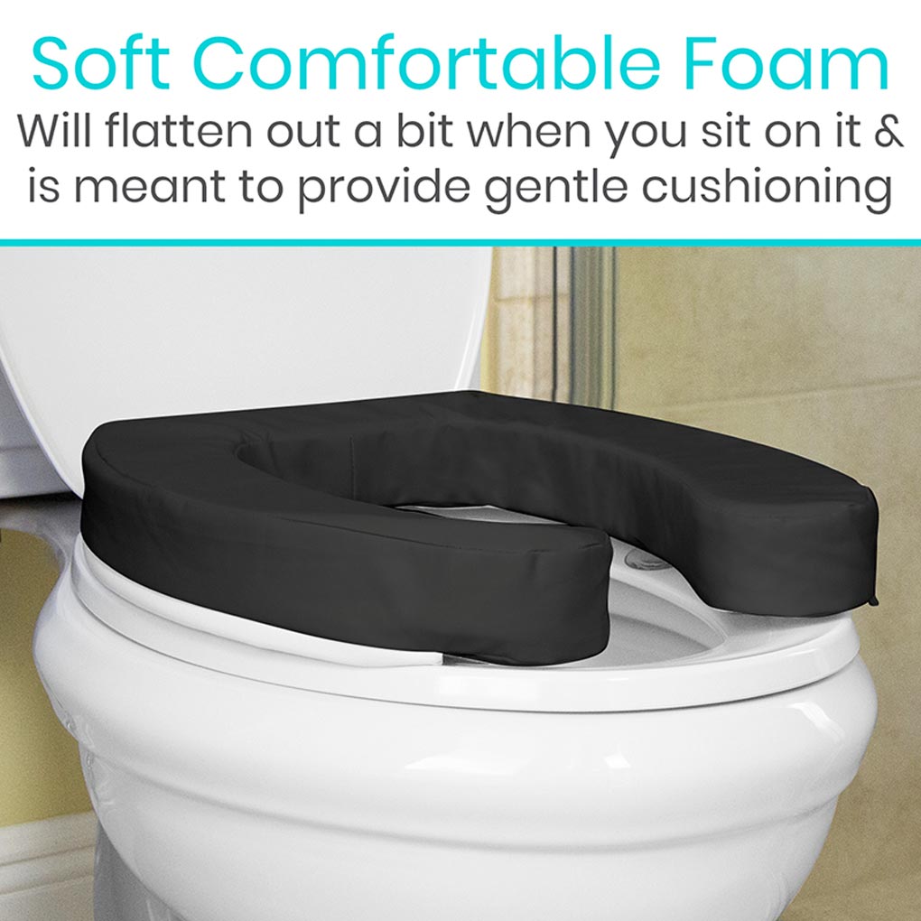Vive 2” Foam Toilet Seat Cushion is comfortable