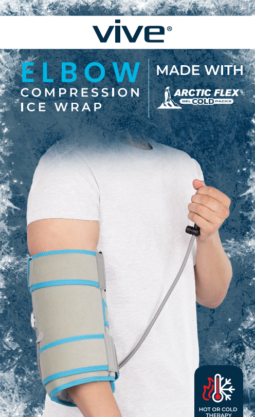 Vive Elbow Compression Ice Wrap