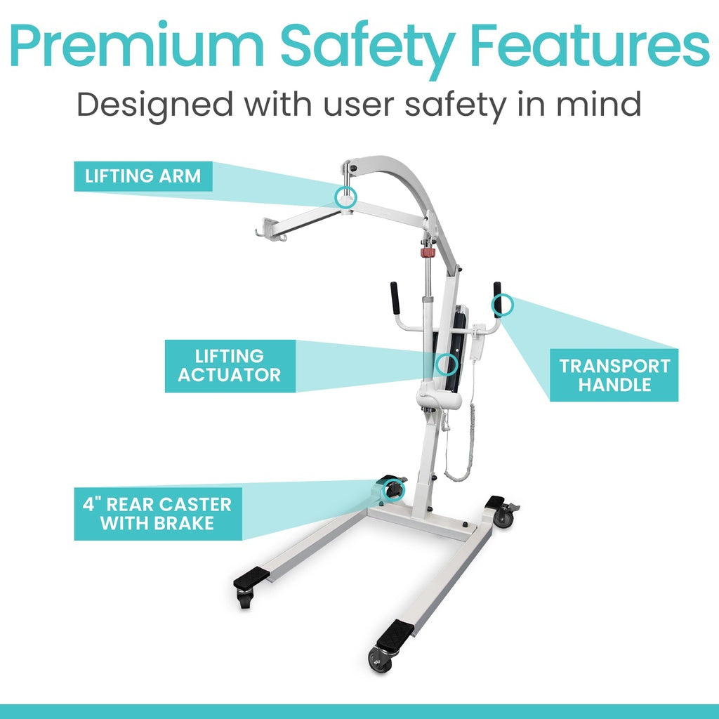 Vive Electric Patient Lift safety features