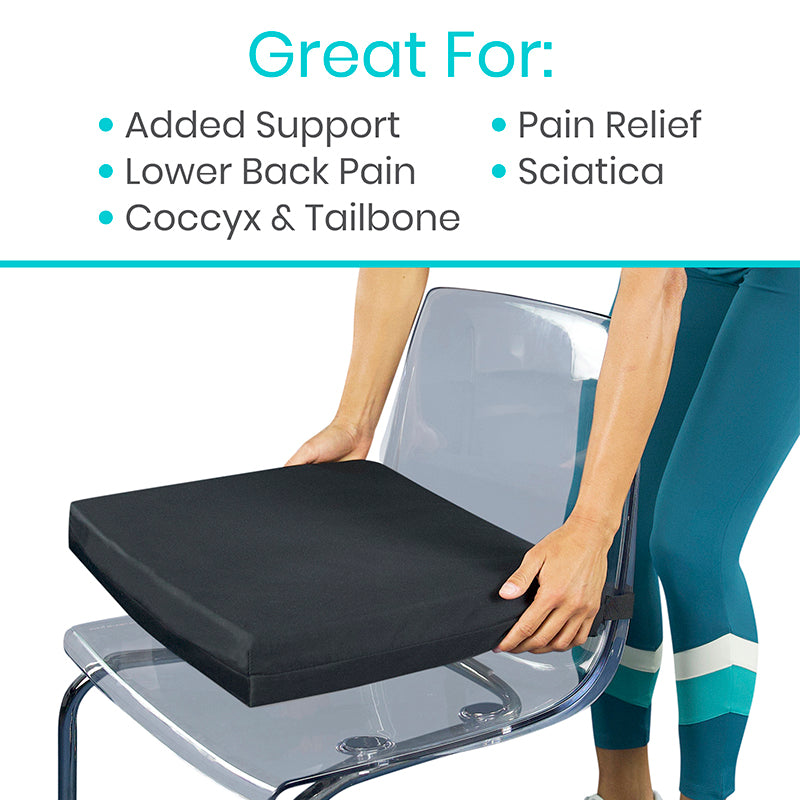 Vive Premium Gel Wheelchair Cushion is great for pain relief