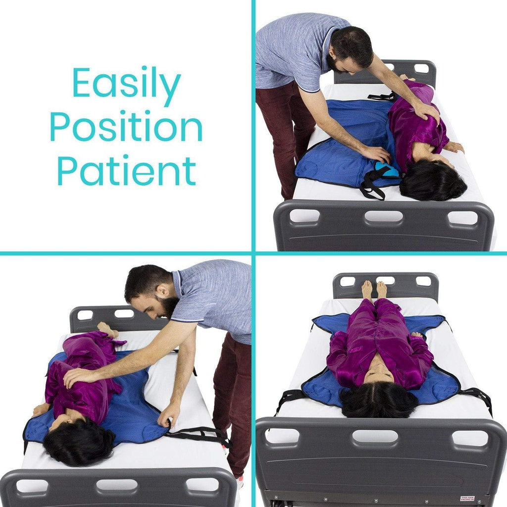 Vive Lift Sling with Commode Opening is great for patient transfers