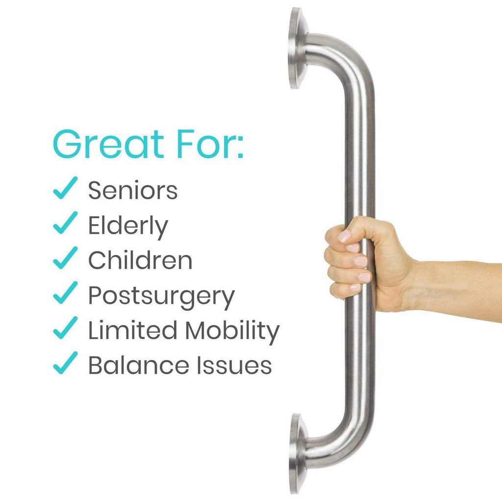 vive metal grab bar great for seniors