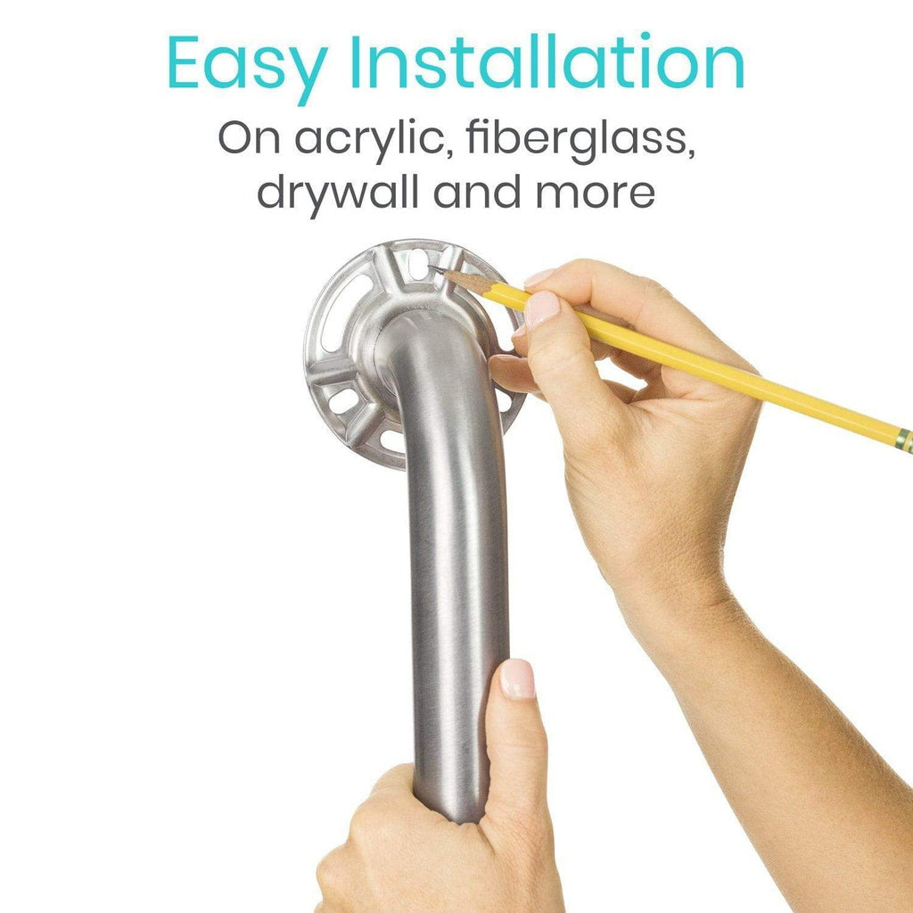 vive metal grab bar is easy to install
