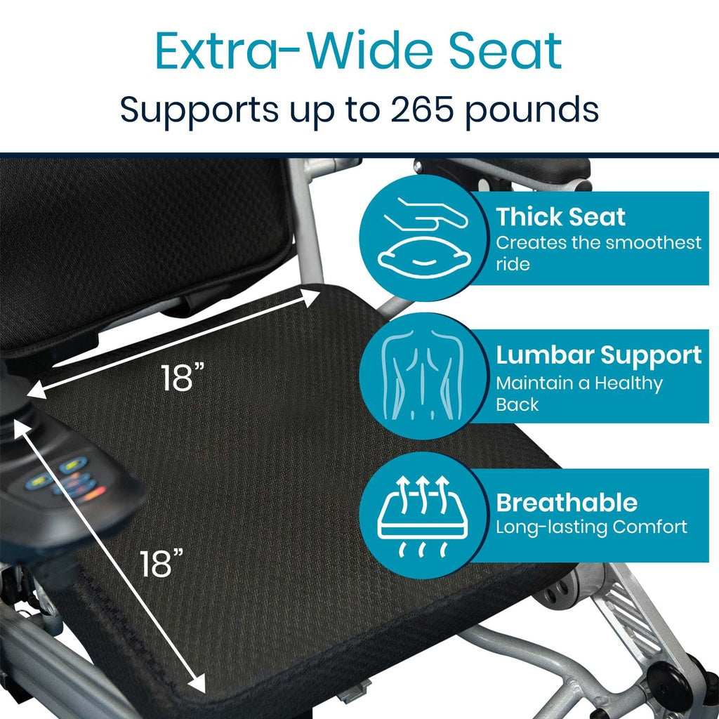 Vive Power Wheelchair extra wide seat