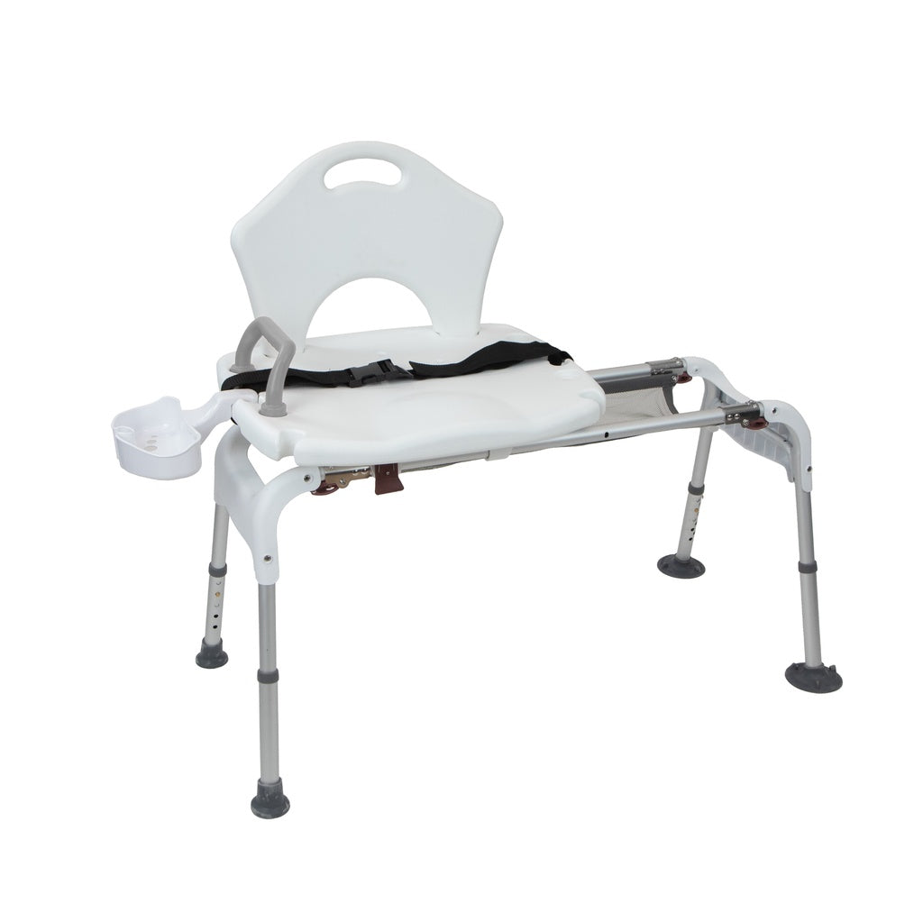 Vive Sliding Shower Chair seatbelt
