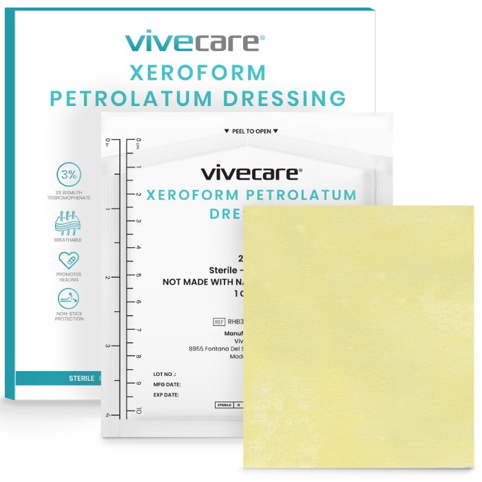 Xeroform Petrolatum Dressing (Sterile) Vive Care
