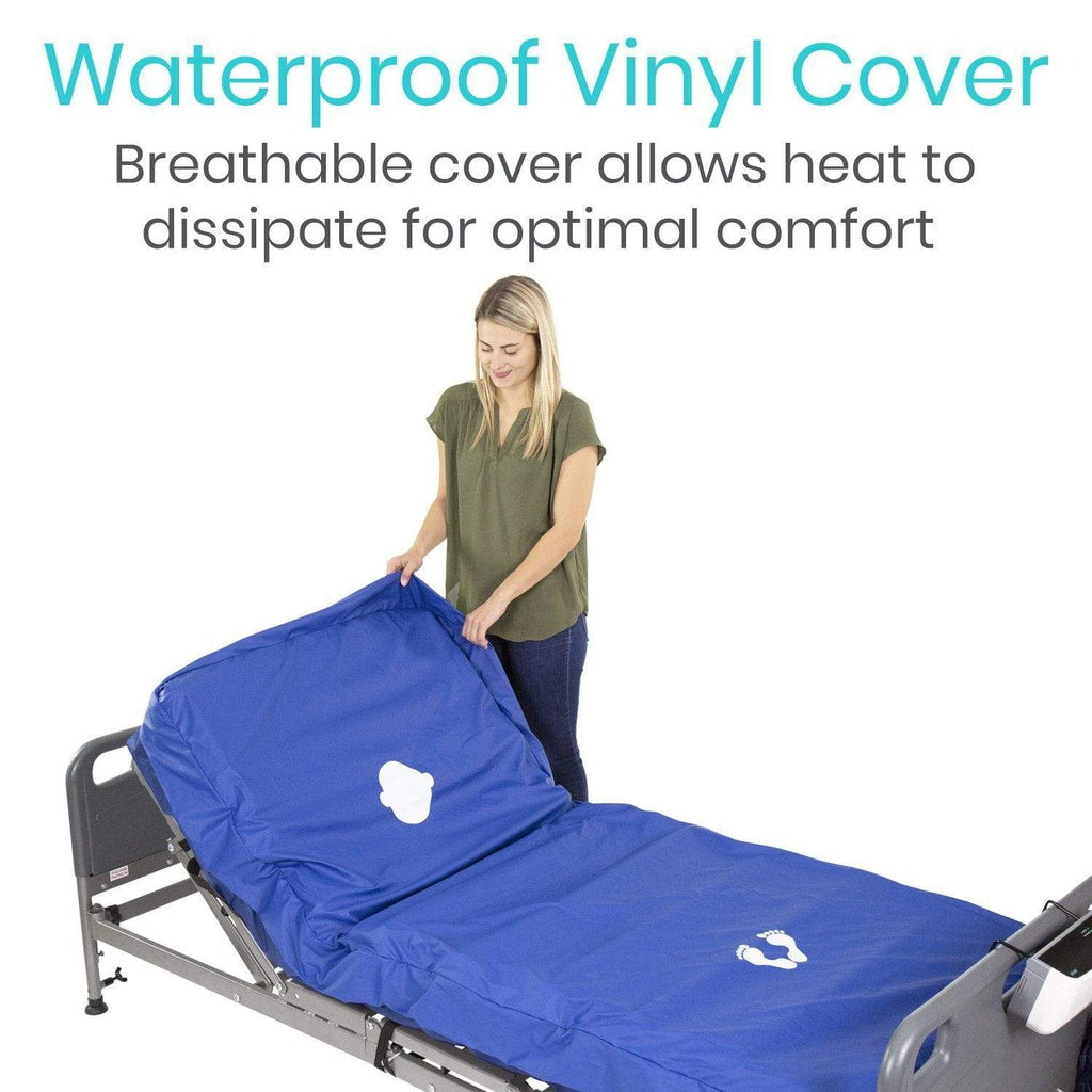 Low Air Loss Alternating Pressure Mattress 8" has a waterproof vinyl cover