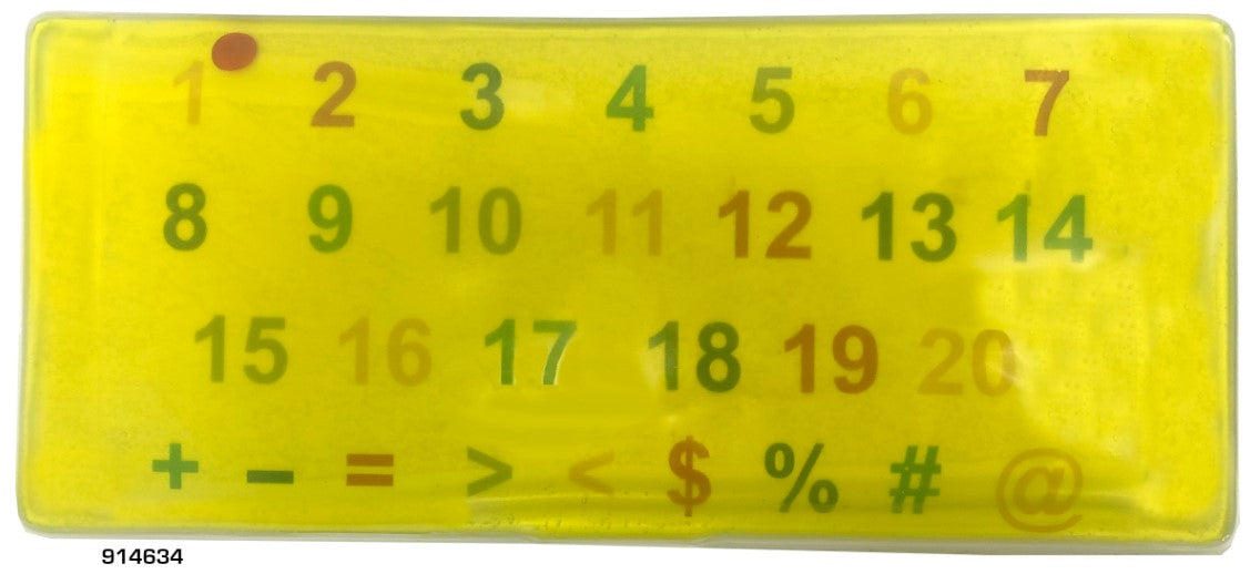 Alphabet, Number & Symbol Gel Pads – 16"W x 7"D, Sensory Learning Tools