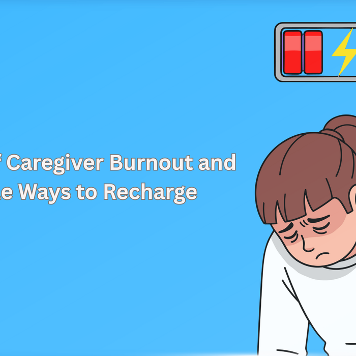 5 signs of caregiver burnout. A caregiver with an empty battery