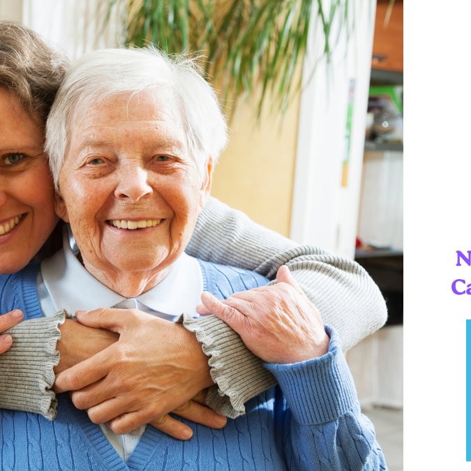 Caregiver and Senior loved one sharing a warm embrace