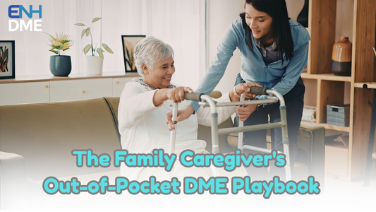 caregiver assisting a senior to stand