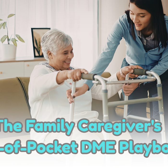 caregiver assisting a senior to stand
