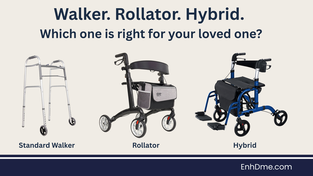 Walker vs. Rollator vs. Hybrid - what is the right choice?