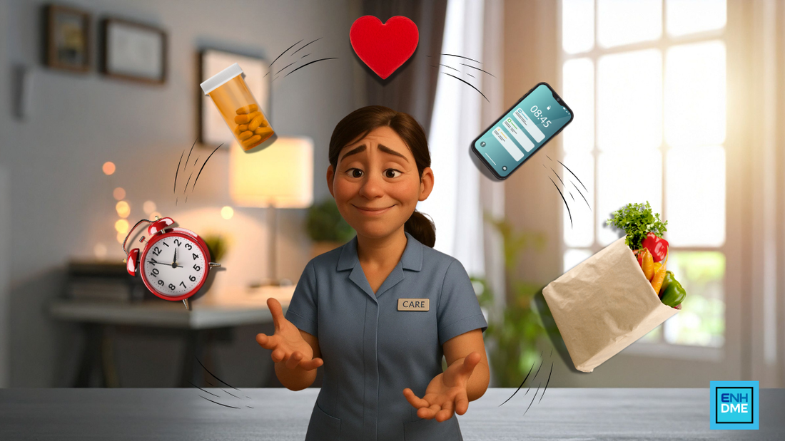 Caregivers juggle it all — time, care, and love. Thank you for all you do.