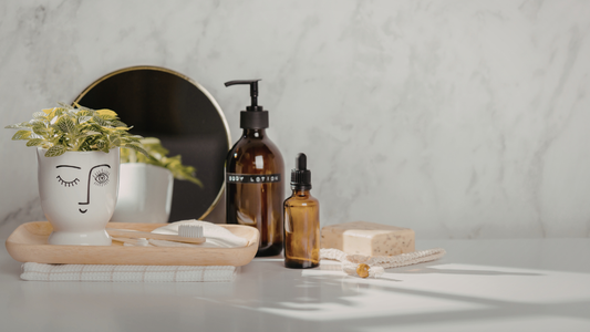 Organized Bathroom Vanity Trays