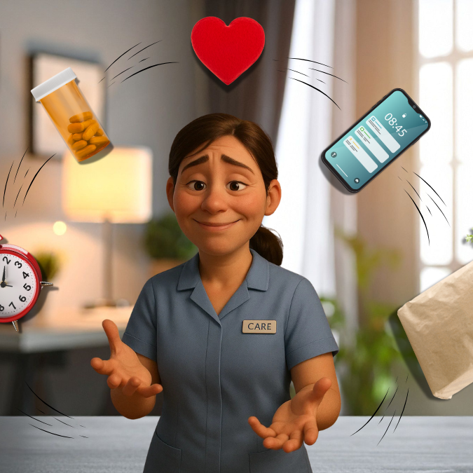 Caregivers juggle it all — time, care, and love. Thank you for all you do.