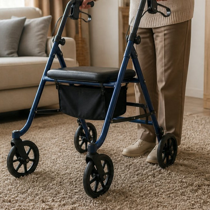 Can You Use a Rollator on Carpet? A Safe Guide